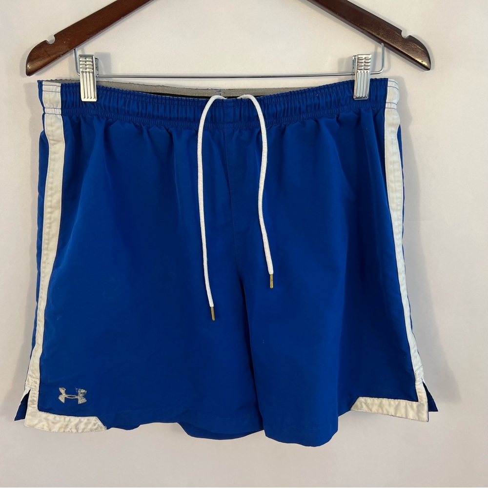 Under Armour Shorts Mens M Medium Athletic Blue Gym Casual Adult Running
